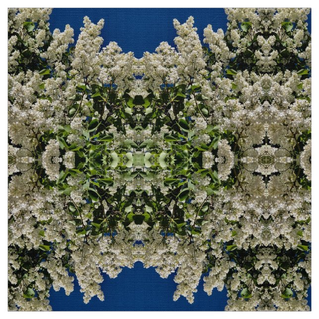White Lilacs Fabric (Swatch)