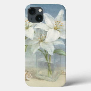 White Lilies and Shells iPhone 13 Case