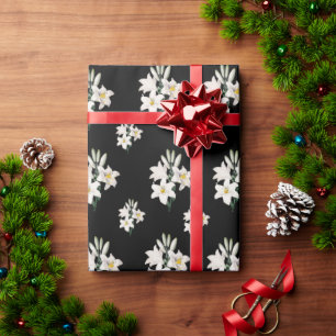 White Lilies Elegant Wrapping Paper