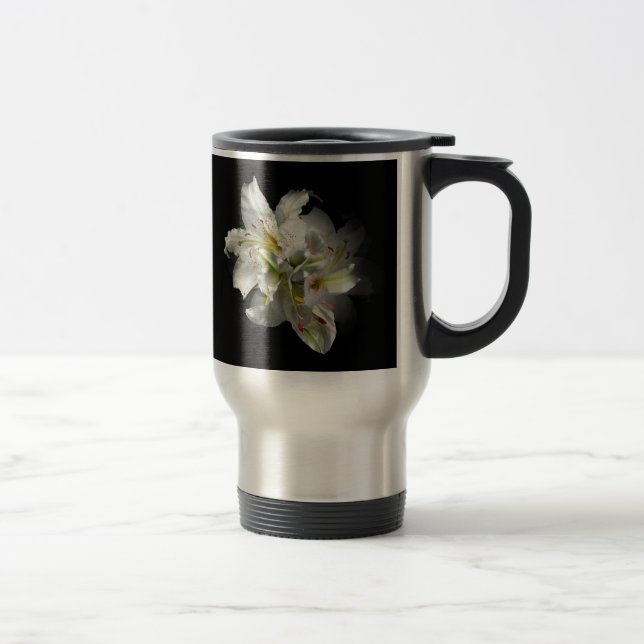 White Lilies Fantasy Travel Mug (Right)