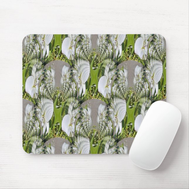White Lilies...... Mouse Pad (With Mouse)