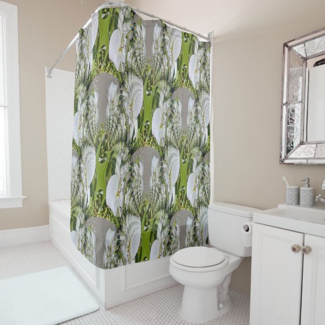 White Lilies...... Shower Curtain (In Situ)