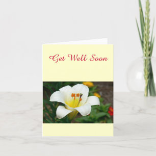 White Lily Card
