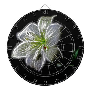 White lily flower nature beauty dartboard