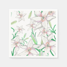 White Lily Illustration  