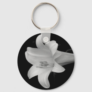 White Lily Key Ring