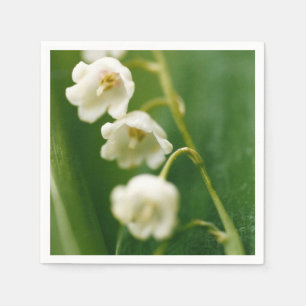 White Lily of the valley (Convallaria majalis) Napkin