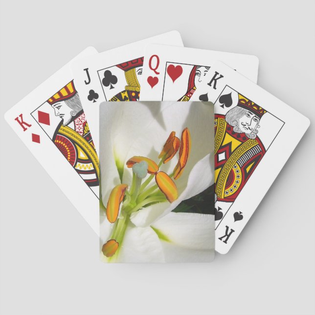 White Lily Playing Cards (Back)