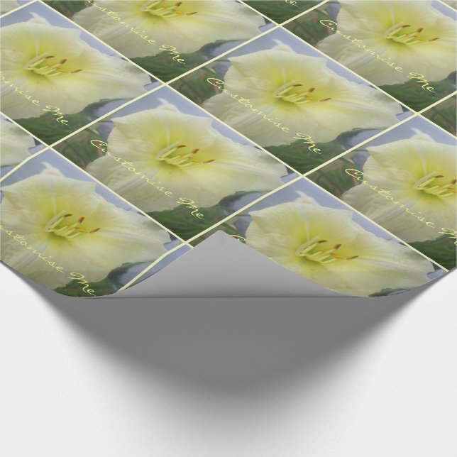 White Lily Wrapping Paper (Corner)