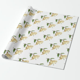 White Lily Wrapping Paper