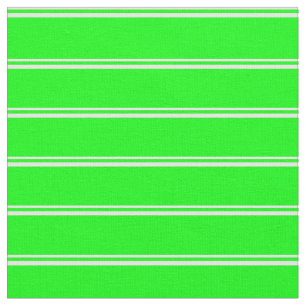 White & Lime Coloured Pattern Fabric
