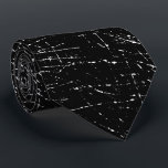 White Line Scratches on Black Tie<br><div class="desc">A black tie with a multitude of white line scratches
On this tie,  the background cannot be changed</div>