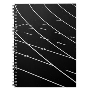 WHITE LINES ON TRACK FIELD NOTEBOOK