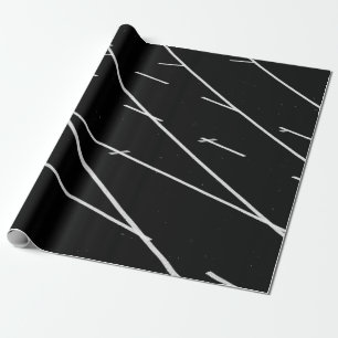 WHITE LINES ON TRACK FIELD WRAPPING PAPER