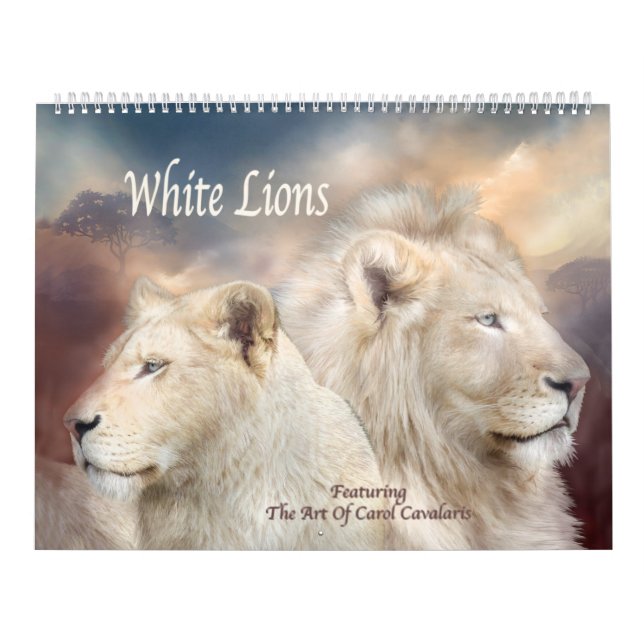 White Lions Art Calendar (Cover)