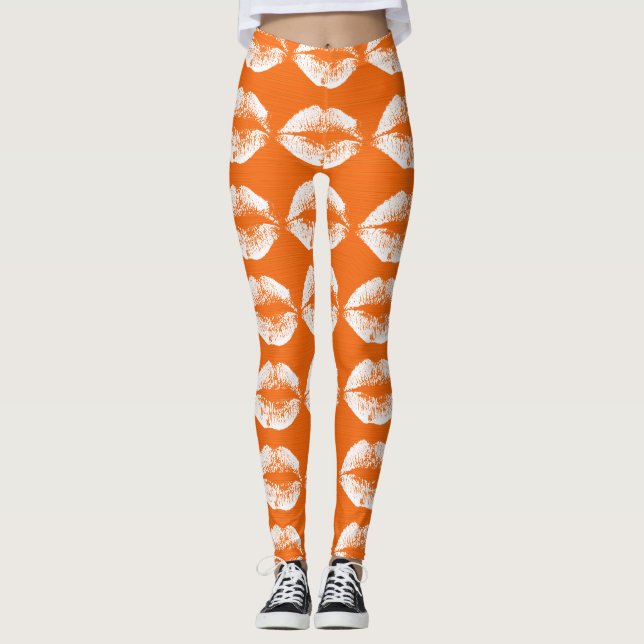 White Lips #23 Leggings (Front)