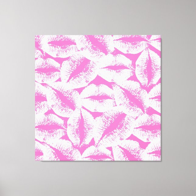 White Lips #25 Canvas Print (Front)