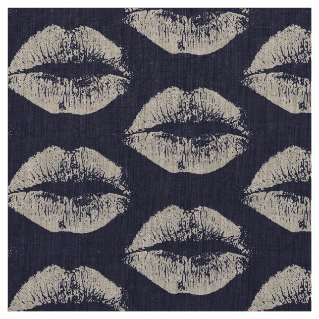 White Lips #8 Fabric (Swatch)