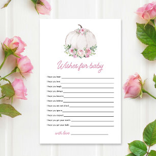 White Little Pumpkin Wishes for baby game