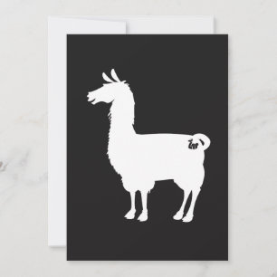 White Llama Invitation