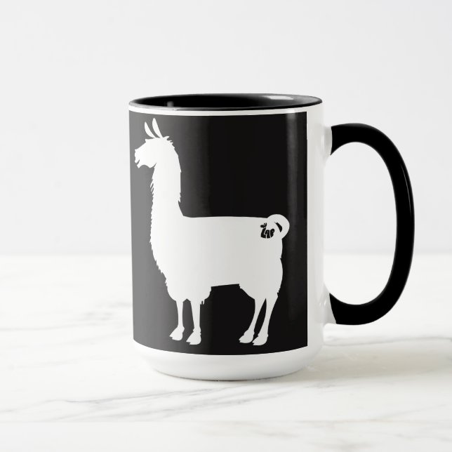 White Llama Mug (Right)
