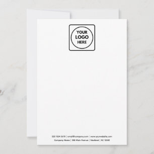 White Logo Modern Minimalist Photo Branding Card