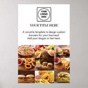 White Logo   Modern Minimalist Photo Branding Poster