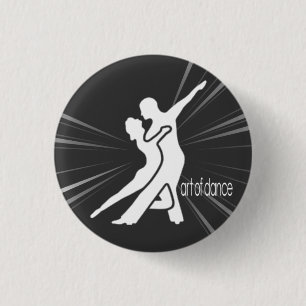 White Logo Round Button