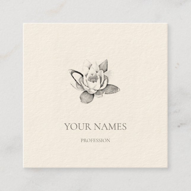 WHITE LOTUS  BUSINESS CARD (Front)