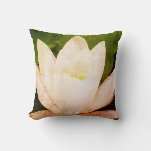 White Lotus  Cushion