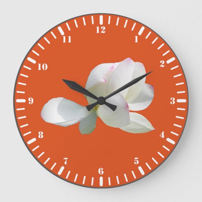 White lotus large clock (Front)
