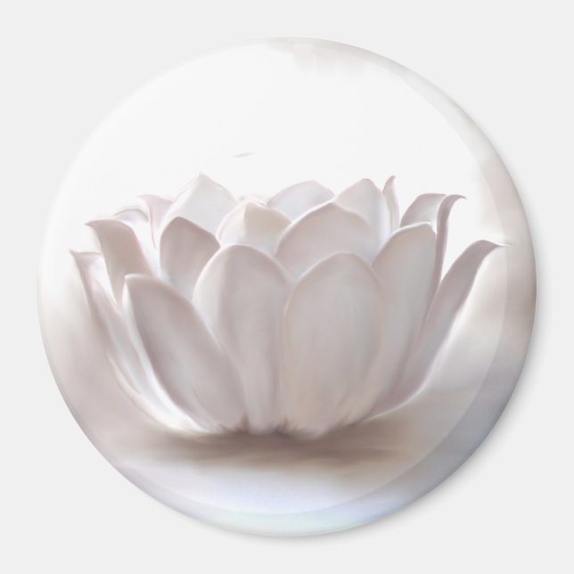 White Lotus Magnet (Front)