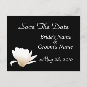 White Lotus Save the Date Postcard