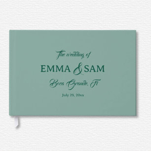 White Lotus Wedding Guest Book