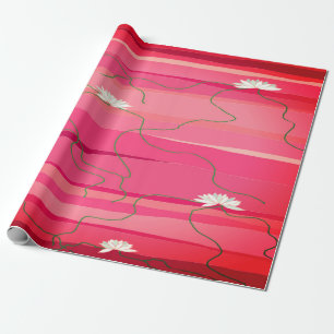 White Lotus Wrapping Paper