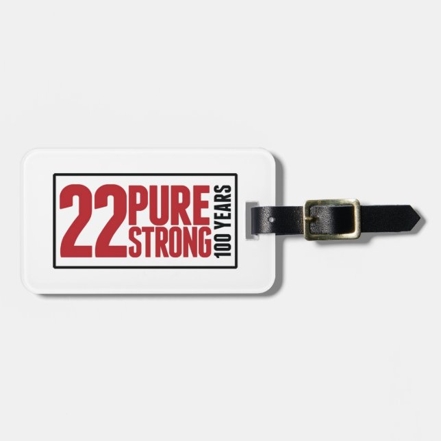 White Luggage Tag (Front Horizontal)