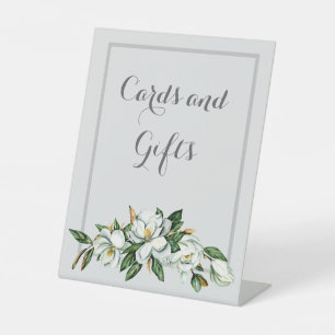 White Magnolia Bridal Shower Sign