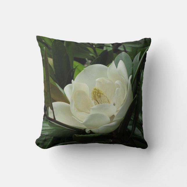 White Magnolia Cushion (Front)