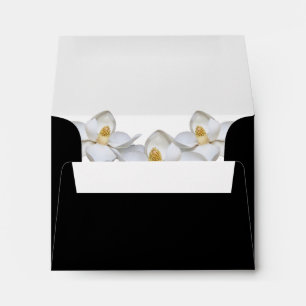 White Magnolia - Thank You & RSVP Card (A2) Envelopes