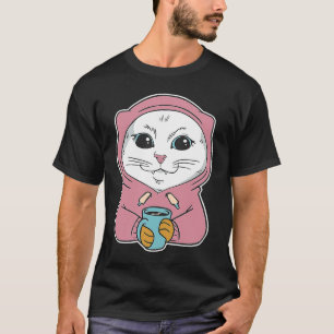 White Main Coon Cat Outfit For Cat Cats 3 T-Shirt