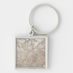 White Male Illiteracy Key Ring