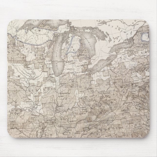 White Male Illiteracy Mouse Pad (Front)