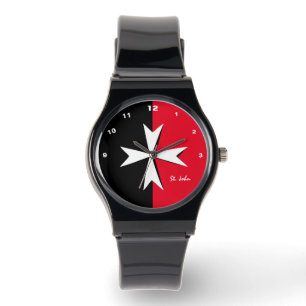 White Maltese Cross, Malta flag fashion / knights Watch