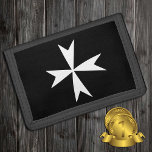 White Maltese Cross, Malta flag symbol / knights  Trifold Wallet<br><div class="desc">Wallet: Maltese Cross & Malta - flag,  symbol of cross - used by Order of Malta,  Sovereign Military order of Malta (Order of St. John) - national patriots,  travel,  holiday,  sports fans fashion. Maltese Cross is also international symbol of the fire service's,  symbol of protection,  badge of honour.</div>