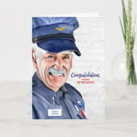 White Man Postal Mail Carrier Retirement
