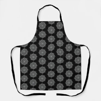 White Mandala Apron
