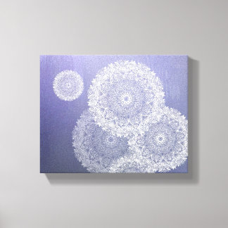 White Mandala Canvas Print
