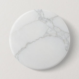 White Marble 7.5 Cm Round Badge