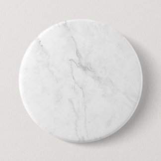 White Marble 7.5 Cm Round Badge