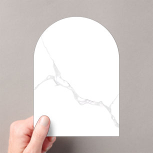 White Marble Acrylic Invitations